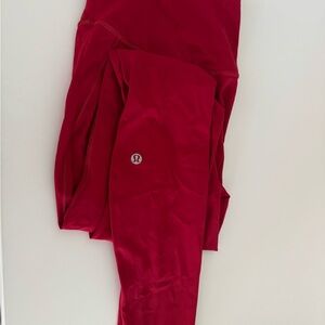 Lululemon Red Leggings